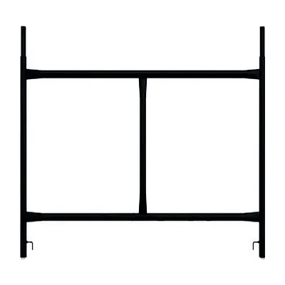 Painel tubular de andaime com travessa no meio